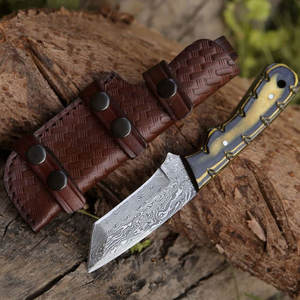 Professional Damascus Steel Tracker <b>Knife</b> Full Tang Outdoor Camping Bushcraft Utility <b>Knife</b> Handmade Craftsmanship - Product Image 3