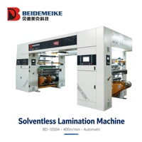 Machine de laminage sans solvant à trois couches pour l'emballage flexible PET AL PE
