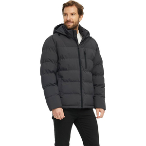 Chaqueta acolchada para hombre ultra cálida personalizada con poliéster transpirable Chaqueta acolchada para hombre de alta calidad con puños elásticos - Product Image 2
