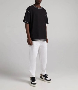 Custom Graphic O-Neck Oversized <b>Men's</b> T-<b>Shirt</b> 100% Cotton Heavyweight Casual Contrast Stitching <b>Pocket</b> Eco-Friendly Quick Dry - Product Image 3