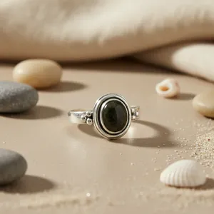 Anillo Unisex de Plata 925 con Ónix y Engaste de Bisel, Estilo Vintage, para Uso Diario, Certificado por Terceros, Regalo, de Art Palace - Product Image 3