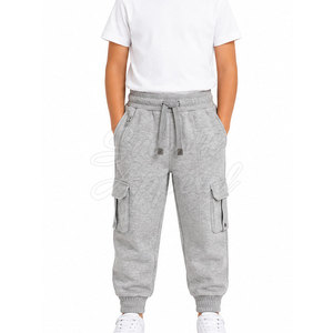 Pantalon de jogging pour garçons, haute qualité, 100% coton lavé, respirant, léger, coupe confortable, idéal pour l'école et les tenues décontractées - Product Image 3