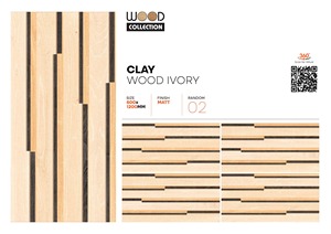 Dalle de porcelaine en bois mat de qualité supérieure 24x48 pouces Argile Bois Ivoire Finition mate Dalle de luxe 600x1200mm pour l'extérieur - Product Image 2