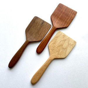 Batterie de cuisine naturelle spatule en bois outil de flipper pour la cuisson tourneur de cuisine en bois meilleure vente spatules - Product Image 2