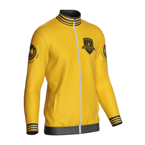 แจ็คเก็ตบอมเบอร์ขายดีที่สุด พิมพ์ลายโลโก้กีฬาตามสั่ง สำหรับผู้ชาย ออกกำลังกาย วิ่ง ซิป คอโอ ผ้าโพลีเอสเตอร์ สไตล์สปริง - Product Image 2