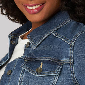 Vestes en jean sur mesure pour femmes Vestes en jean légères les plus vendues pour femmes Couleur différente - Product Image 5