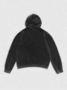 Pull à capuche pour hommes 100% coton à manches longues doublé polaire Logo personnalisé coupe confortable Style Streetwear OEM ODM - Product Image 2