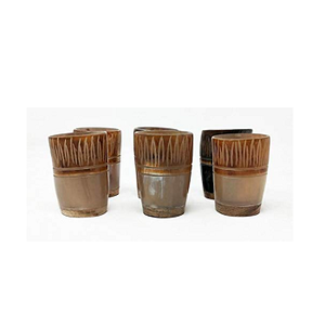 Tasse à boire en corne de buffle naturelle faite à la main Logo personnalisable Meilleure qualité avec de nouveaux styles et couleurs naturelles disponibles - Product Image 4
