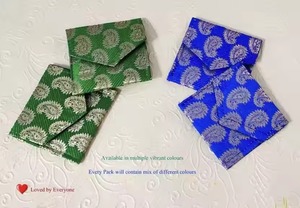 ของขวัญแบบดั้งเดิมของอินเดียสำหรับแขกซองจดหมายเงินสดงานแต่งงานแบบดั้งเดิม Lifafas ของขวัญระดับมืออาชีพของขวัญสำหรับ haldi mehendi rakhi - Product Image 3