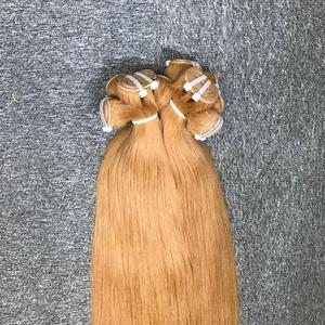 Precio de fábrica de alta calidad, cabello virgen Remy vietnamita crudo, mechones rectos rubios miel, extensiones de tejido humano de Vietnam 100% - Product Image 2