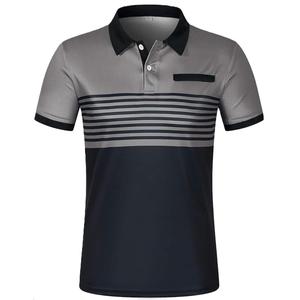 เสื้อเจอร์ซีย์ผู้ชายแบบสั่งทำพิเศษ พร้อมปักโลโก้ด้านหลังคอเสื้อ คุณภาพสูง ผ้าฝ้ายระบายอากาศได้ดี ไซส์ใหญ่ แขนสั้น ผลิตในบังกลาเทศ - Product Image 3