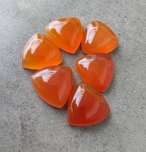 Collection de trillions de pierres précieuses de cabochon de cornaline naturelle multi-formes lisses et tailles pour les pierres de bijoux du festival gagnant - Product Image 5