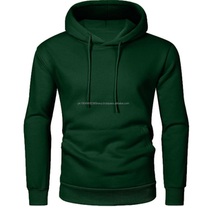 Sweat à capuche classique surdimensionné pour homme en coton épais pour le sport, les activités de plein air, l'entraînement, la saison hivernale, motif uni, capuche avant - Product Image 3