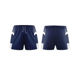 Impresión de transferencia de calor personalizada 100% poliéster cierre de cordón Unisex fino de secado rápido transpirable malla Teamwear Rugby Shorts - Product Image 4
