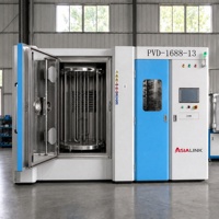 Machine de revêtement sous vide AsiaLink PVD, système de pulvérisation par atomisation, pompe à moteur contrôlée par PLC pour le revêtement décoratif dur des surfaces métalliques
