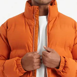 Windproof <b>Waterproof</b> Hooded Reversible Eco-Friendly Winter <b>Warm</b> Thick Puffer <b>Jacket</b> Solid Color Mens - Product Image 6