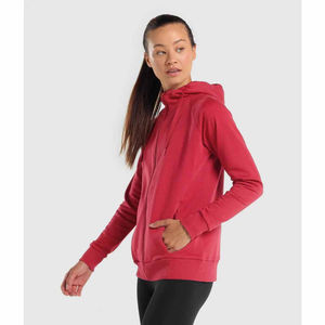 Sweat-shirt à capuche pour femme brodé uni en coton imprimé de qualité supérieure OEM fabriqué au Pakistan respirant à bas prix - Product Image 5