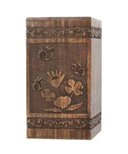 Vente en gros d'urnes funéraires en bois faites à la main de style américain urnes funéraires décoratives modernes pour hommes et femmes - Product Image 1