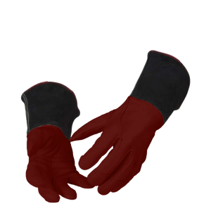 Gants de soudage TIG haute Performance grain de chèvre vache cuir fendu résistant à l'abrasion pour la lutte contre les incendies BBQ-Protection des bras de la main - Product Image 5