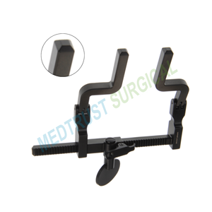 Retractor de Marco con bisagras McCulloch, instrumentos de Cirugía de acero inoxidable con acabado negro, instrumento de Marco con bisagras Mcculloch - Product Image 2