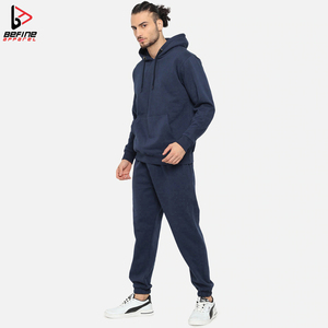 Conjunto de Chándal Personalizado con Logotipo para Hombre, Pantalones Deportivos Ajustados de Felpa Francesa Gruesa y Sudadera con Capucha, Chándales para Hombre - Product Image 3