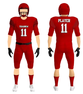 Camiseta de Fútbol Americano Unisex al por Mayor |   Uniforme de Manga Corta de Alta Calidad 100% Poliéster, Servicio OEM, Logotipo Personalizado - Product Image 1