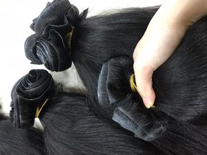 Clip sans couture dans l'extension de faisceau de cheveux humains 100% brut vietnamien Remy naturel vendeur prix de gros - Product Image 5