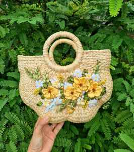 Flexibilité Matériau Durable Osier Jacinthe D'eau Sac Fleur Décorative De L'exportateur Vietnam - Product Image 3