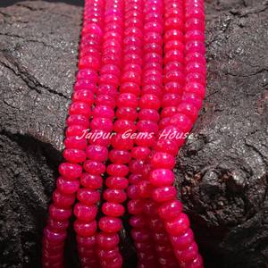 Nueva tendencia, cuentas de 8mm de Calcedonia rosa fuerte Natural, cuentas de piedras preciosas sueltas para fabricación de joyas artesanales - Product Image 2