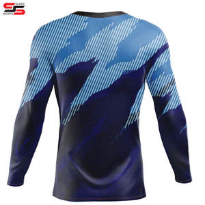 Protector de sarpullido personalizado de manga larga, protector de sarpullido elástico para Fitness, ropa informal de secado rápido - Product Image 2