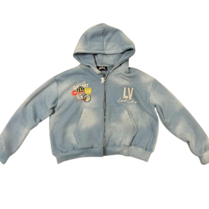 Sudadera con Capucha al por Mayor 100% Algodón Puro, Estilo Desgastado con Lavado Ácido, Sudadera con Capucha Deslavada al Sol - Product Image 4