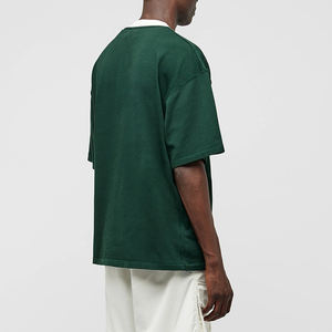 T-shirts 100% coton de haute qualité personnalisés en gros d'usine Logo personnalisé t-shirt vierge surdimensionné pour hommes t-shirts grande taille - Product Image 3