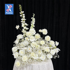Versprechen Tür dekoration mit Blumen White Orchid Artificial Flower Runner Beliebte Hochzeits arrangement - Product Image 1