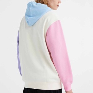 Sweat-shirt à capuche coupe classique avec poche kangourou, blocs de couleur, prix de gros, logo brodé, impression numérique hiver, personnalisé pour homme - Product Image 2