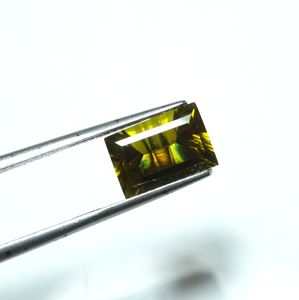 Cambio de Color Zultanita facetada Baugette forma piedra preciosa sintética turca diásporo cóncavo corte suelto Lazer corte piedra - Product Image 4