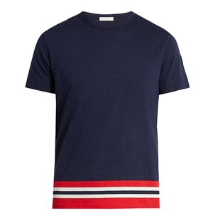 100% coton, T-shirt pour homme, coupe ample, imprimé en usine de couleur unie unie t-shirt pour homme col rond 100% coton léger - Product Image 4