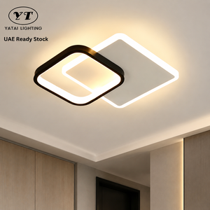 <b>Modern</b> Geometric Acrylic <b>Ceiling</b> <b>Light</b> 20W High Cri Tri Color Surface Mount For Indoor Bedroom Corridor And Hallway - Product Image 1