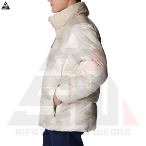 Veste matelassée coupe-vent en toile sublimée avec logo personnalisé sur le devant pour homme, vente chaude, haute qualité, hiver - Product Image 6