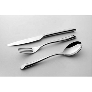 Ensemble de couverts de restaurant de luxe moderne en acier inoxydable plaqué or noir à long manche en résine pour mariage - Product Image 2