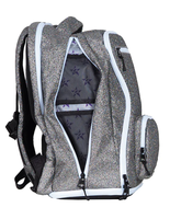 Sac à dos scintillant imperméable pour cheerleading, sac de voyage tendance en PU pour filles, logo d'équipe personnalisé, OEM, sacs à dos souples pour cheerleaders