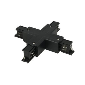Connettore giunto a forma di X, colore nero, per CB40203 sistema di binari trifase Bar-illuminazione/binario di illuminazione - Product Image 3
