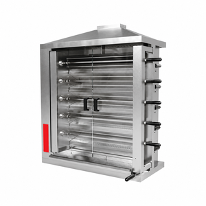 Four à rôtisserie commercial en acier inoxydable avec fenêtre d'observation, commande mécanique, capacité supérieure à 40 poulets - Product Image 2