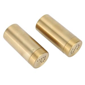 ชุดเครื่องปรุงเกลือและพริกไทยโลหะตกแต่งสวยงาม ทนทาน เหมาะสำหรับบ้านสไตล์คลาสสิกที่มองหาของตกแต่งโต๊ะอาหารที่มีเอกลักษณ์ - Product Image 1