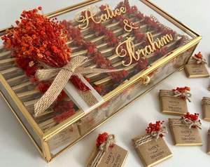 Luxury Eco-friendly Customizable Gold Metal Brass <b>Glass</b> Jewelry <b>Box</b> with Statement Sophisticated Display - Product Image 5