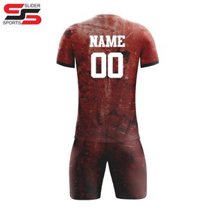 ชุดเสื้อเจอร์ซีย์ฟุตบอลสำหรับผู้ชายชุดเสื้อฟุตบอลชุดกีฬาแบบสั่งทำ - Product Image 3