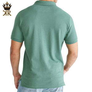 Polo pour homme de haute qualité, nouvelle arrivée, imprimé été, 100% coton, rayé, manches courtes, coupe ajustée, style décontracté, golf, long, foncé - Product Image 3