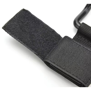 Attelles de poignet avec crochet en acier pour soulever des poids, sangles de poignet pour musculation, sangles de poignet pour haltérophilie, crochet en acier pour salle de sport - Product Image 6