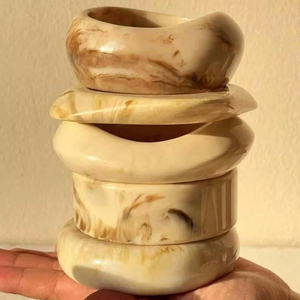 Pulseras y Brazaletes de Resina para Mujer, Nueva Colección, Joyería Estilo Ángel para Fiestas y Bodas, Alta Calidad - Product Image 1