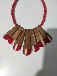 Collar de resina de primera calidad, joyería clásica india con cadena de cuerda, artesanía de Javed Girls fabricada en India - Product Image 5