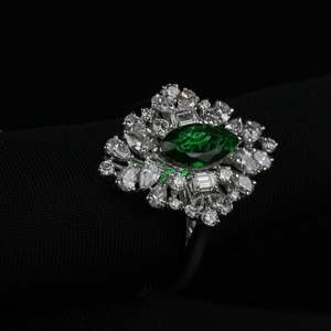 Bague en diamant de laboratoire de luxe 2 carats EF couleur VS1 clarté Marquise coupe or Rose or argent IGI SGL bijoux certifiés - Product Image 4